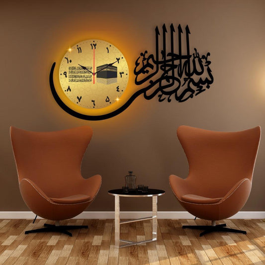 Lighted Kaaba Clock 1