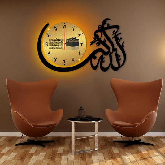 Lighted Kaaba Clock 5