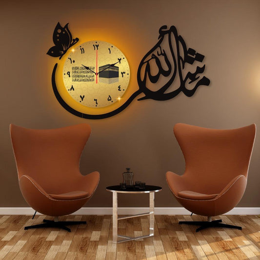 Lighted Kaaba Clock 6